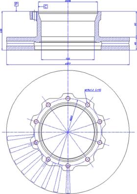 Knorr Bremse K069333 - Тормозной диск parts5.com