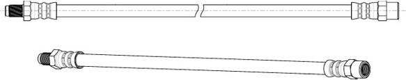 CEF 512593 - Тормозной шланг parts5.com