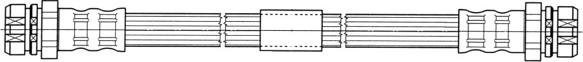 CEF 512558 - Тормозной шланг parts5.com