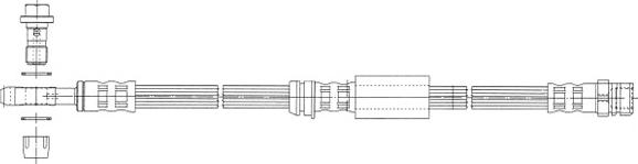 CEF 512557 - Тормозной шланг parts5.com