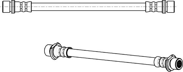 CEF 512728 - Тормозной шланг parts5.com