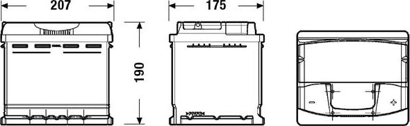 CENTRA CA530 - Стартерная аккумуляторная батарея, АКБ parts5.com