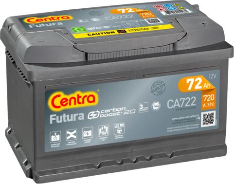 CENTRA CA722 - Стартерная аккумуляторная батарея, АКБ parts5.com