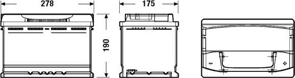 CENTRA CA770 - Стартерная аккумуляторная батарея, АКБ parts5.com