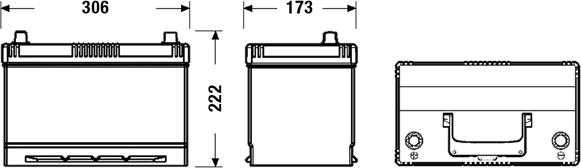 CENTRA CL955 - Стартерная аккумуляторная батарея, АКБ parts5.com