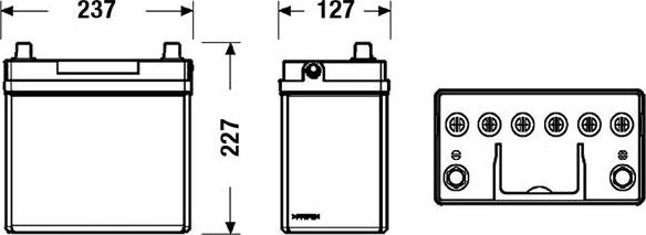 CENTRA CB454 - Стартерная аккумуляторная батарея, АКБ parts5.com