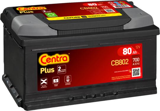 CENTRA CB802 - Стартерная аккумуляторная батарея, АКБ parts5.com