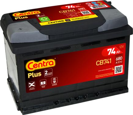 CENTRA CB741 - Стартерная аккумуляторная батарея, АКБ parts5.com