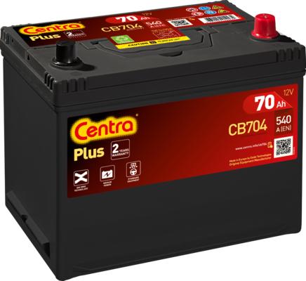 CENTRA CB704 - Стартерная аккумуляторная батарея, АКБ parts5.com