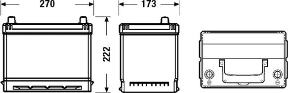 CENTRA CB705 - Стартерная аккумуляторная батарея, АКБ parts5.com