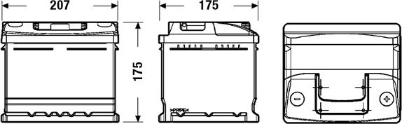 CENTRA CC412 - Стартерная аккумуляторная батарея, АКБ parts5.com