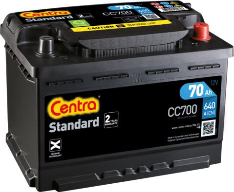 CENTRA CC700 - Стартерная аккумуляторная батарея, АКБ parts5.com