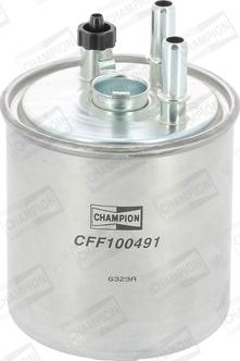 Champion CFF100491 - Топливный фильтр parts5.com