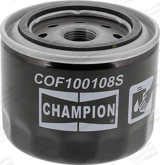 Champion COF100108S - Oil Filter parts5.com