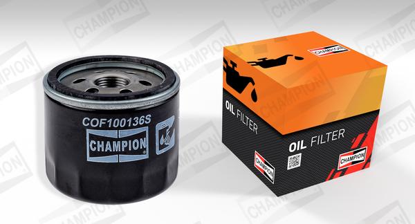 Champion COF100136S - Масляный фильтр parts5.com