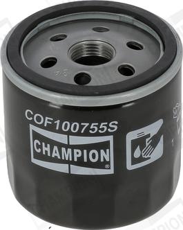 Champion COF100755S - Масляный фильтр parts5.com