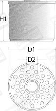 Champion L132/606 - Топливный фильтр parts5.com