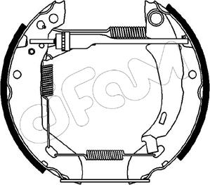 Cifam 151-039 - Комплект тормозных колодок, барабанные parts5.com