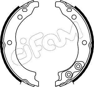 Cifam 153-089 - Комплект тормозов, ручник, парковка parts5.com