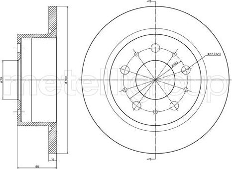 Cifam 800-911C - Тормозной диск parts5.com