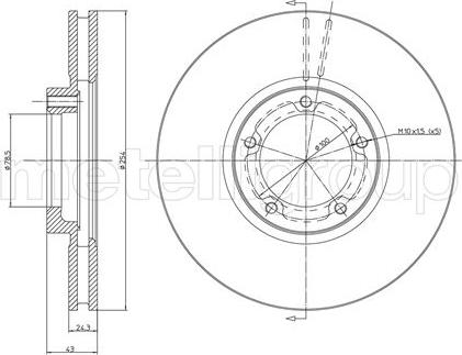 Cifam 800-459 - Тормозной диск parts5.com