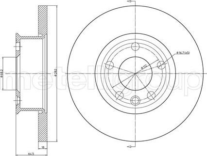 A.B.S. 16246 - Тормозной диск parts5.com