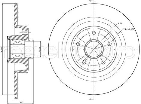 Cifam 800-1089 - Тормозной диск parts5.com