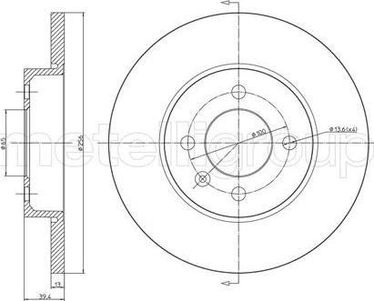 Cifam 800-186C - Тормозной диск parts5.com