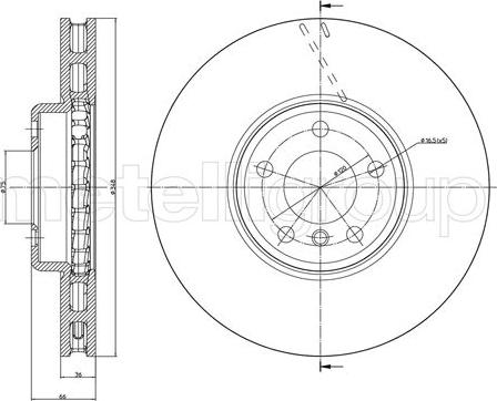 Cifam 800-1328C - Тормозной диск parts5.com