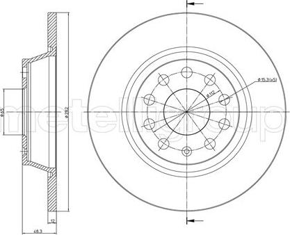 Cifam 800-852C - Тормозной диск parts5.com