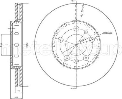 Cifam 800-390C - Тормозной диск parts5.com