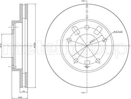 Cifam 800-347 - Тормозной диск parts5.com