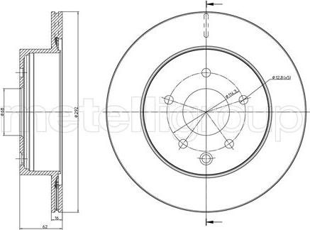 Cifam 800-797C - Тормозной диск parts5.com