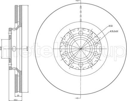 Cifam 800-726C - Тормозной диск parts5.com