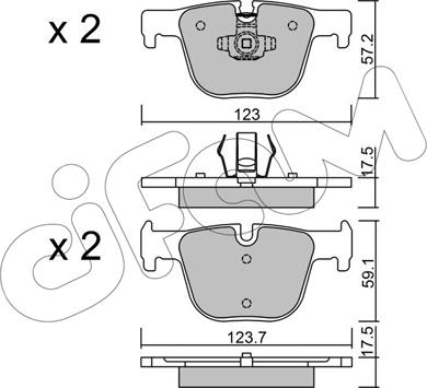 Cifam 822-963-0 - Тормозные колодки, дисковые, комплект parts5.com