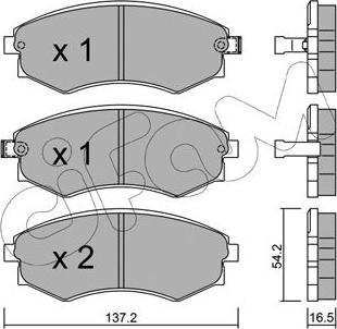 Cifam 822-518-0 - Тормозные колодки, дисковые, комплект parts5.com