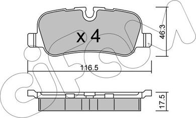 Cifam 822-694-0 - Тормозные колодки, дисковые, комплект parts5.com