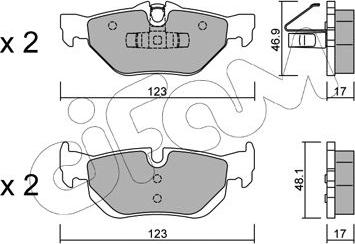 Cifam 822-642-0 - Тормозные колодки, дисковые, комплект parts5.com