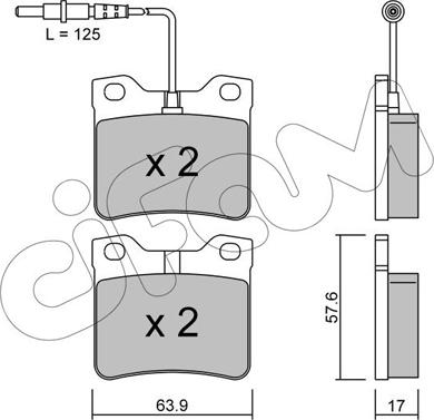 Cifam 822-192-0 - Тормозные колодки, дисковые, комплект parts5.com