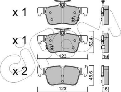 Cifam 822-1040-0 - Тормозные колодки, дисковые, комплект parts5.com