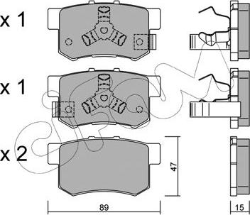 Cifam 822-173-1 - Тормозные колодки, дисковые, комплект parts5.com