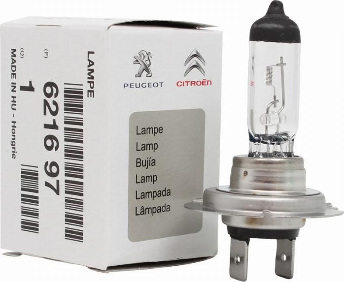 CITROËN 6216.97 - Лампа накаливания, фара с автоматической системой стабилизации parts5.com