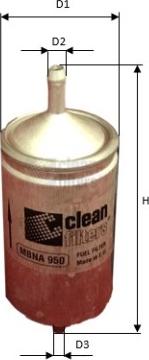 Clean Filters MBNA 950 - Fuel filter parts5.com