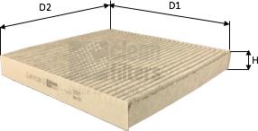 Clean Filters NC2415CA - Фильтр воздуха в салоне parts5.com