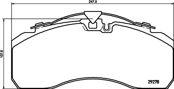 Jost JAE 02 504 310 20 - Тормозные колодки, дисковые, комплект parts5.com