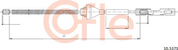 Cofle 92.10.5373 - Тросик, cтояночный тормоз parts5.com