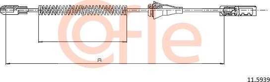 Cofle 92.11.5939 - Тросик, cтояночный тормоз parts5.com