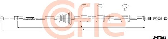 Cofle 92.1.MT003 - Тросик, cтояночный тормоз parts5.com