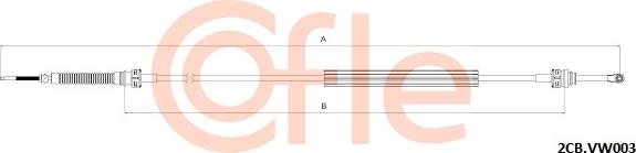 Cofle 92.2CB.VK003 - Трос, ступенчатая коробка передач parts5.com