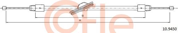 Cofle 92.10.9450 - Тросик, cтояночный тормоз parts5.com